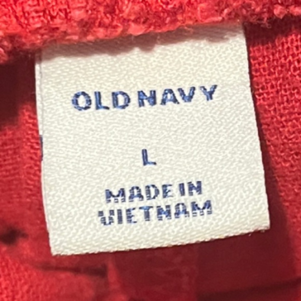 Old Navy Large Red Cropped Jumpsuit - Picture 2 of 5